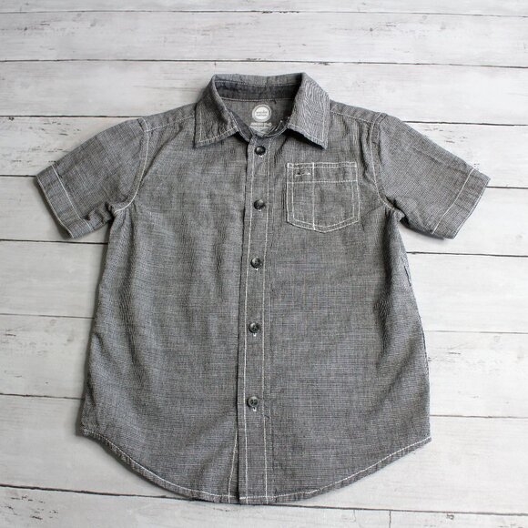 Wonder Nation Boy's Casual Button Down Dress Shirt Size XS 4 5 - Picture 1 of 5